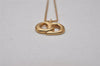 Authentic Christian Dior Gold Tone Chain Pendant Necklace CD 4221I