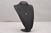 Authentic Christian Dior Gold Tone Rhinestone Chain Pendant Necklace CD 4222I