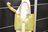 Authentic Louis Vuitton Vernis Houston Shoulder Bag M91005 Light Green LV 4224D