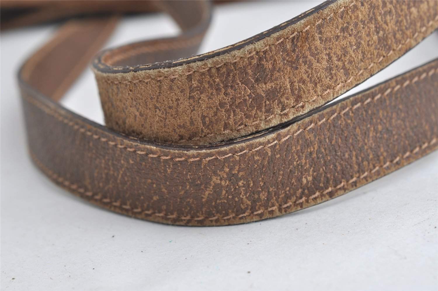 Authentic GUCCI Vintage Shoulder Tote Bag GG PVC Leather Brown 4224I