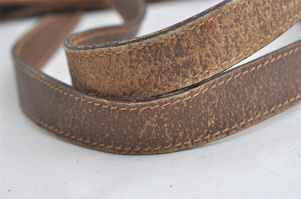 Authentic GUCCI Vintage Shoulder Tote Bag GG PVC Leather Brown 4224I