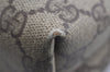 Authentic GUCCI Vintage Shoulder Tote Bag GG PVC Leather Brown 4224I