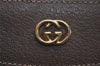 Authentic GUCCI Vintage Shoulder Tote Bag GG PVC Leather Brown 4224I