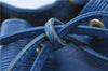 Authentic Louis Vuitton Epi Petit Noe Blue Shoulder Bag M44105 LV 4225D