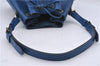 Authentic Louis Vuitton Epi Petit Noe Blue Shoulder Bag M44105 LV 4225D