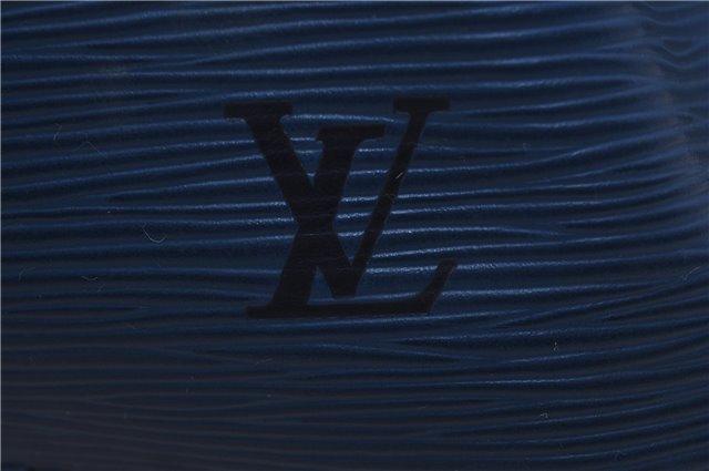 Authentic Louis Vuitton Epi Petit Noe Blue Shoulder Bag M44105 LV 4225D