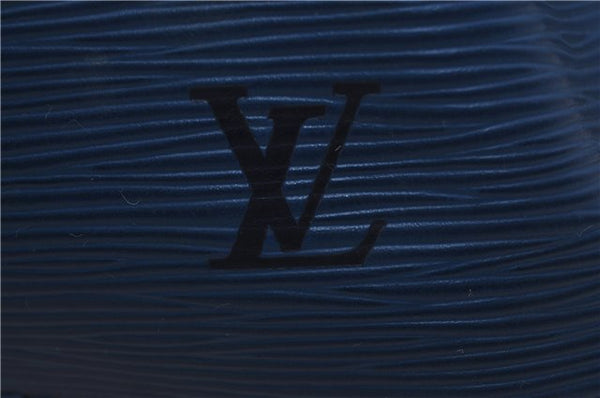 Authentic Louis Vuitton Epi Petit Noe Blue Shoulder Bag M44105 LV 4225D