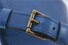 Authentic Louis Vuitton Epi Petit Noe Blue Shoulder Bag M44105 LV 4225D