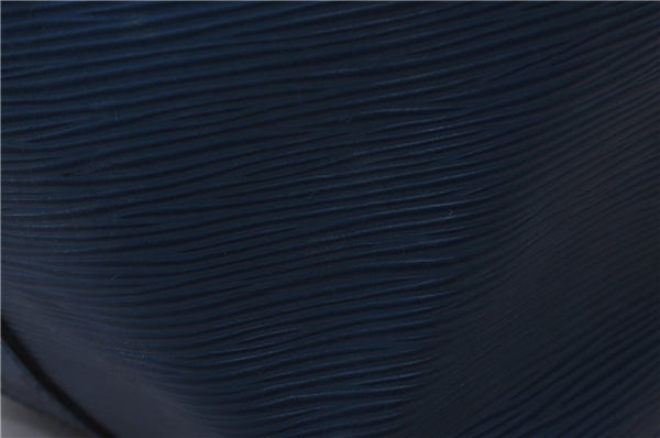 Authentic Louis Vuitton Epi Petit Noe Blue Shoulder Bag M44105 LV 4225D