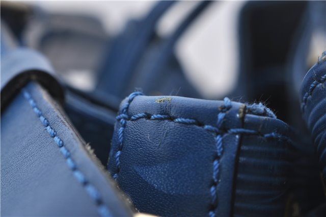 Authentic Louis Vuitton Epi Petit Noe Blue Shoulder Bag M44105 LV 4225D