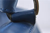 Authentic Louis Vuitton Epi Petit Noe Blue Shoulder Bag M44105 LV 4225D