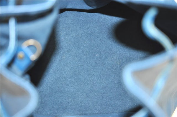 Authentic Louis Vuitton Epi Petit Noe Blue Shoulder Bag M44105 LV 4225D