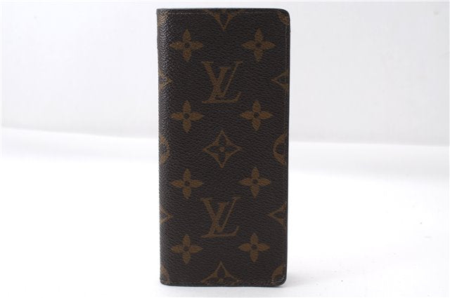 Authentic Louis Vuitton Monogram Etui Lunette Simple M62962 Glasses Case 4226E