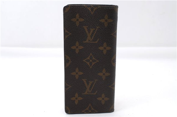 Authentic Louis Vuitton Monogram Etui Lunette Simple M62962 Glasses Case 4226E