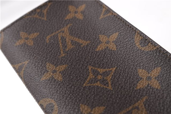 Authentic Louis Vuitton Monogram Etui Lunette Simple M62962 Glasses Case 4226E