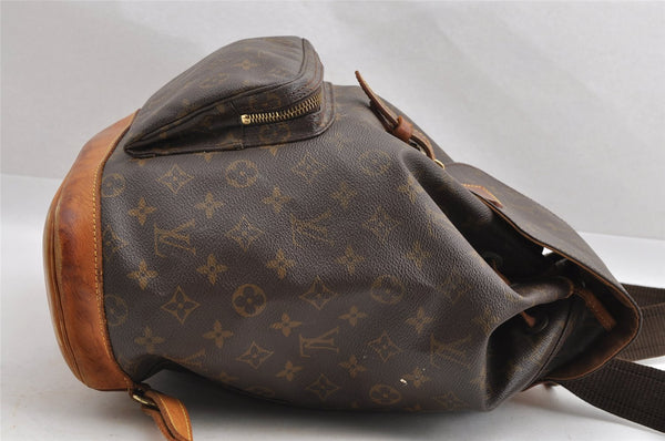 Authentic Louis Vuitton Monogram Montsouris GM Backpack M51135 LV 4226I