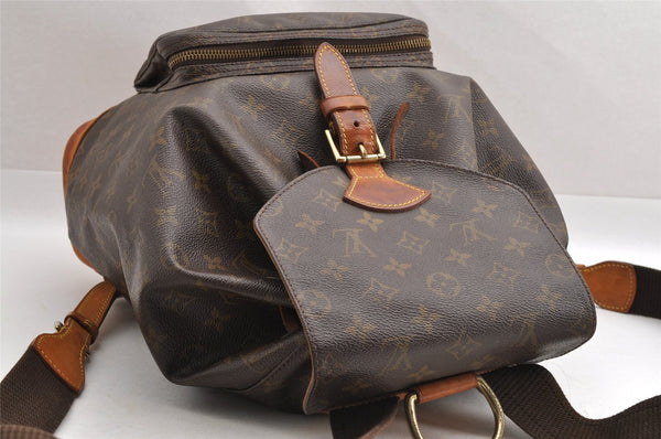 Authentic Louis Vuitton Monogram Montsouris GM Backpack M51135 LV 4226I