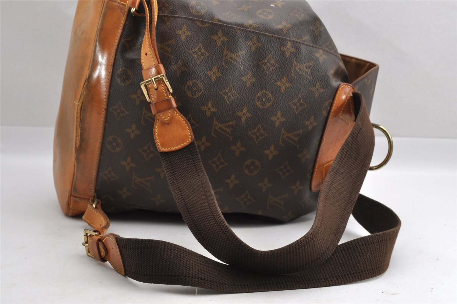 Authentic Louis Vuitton Monogram Montsouris GM Backpack M51135 LV 4226I