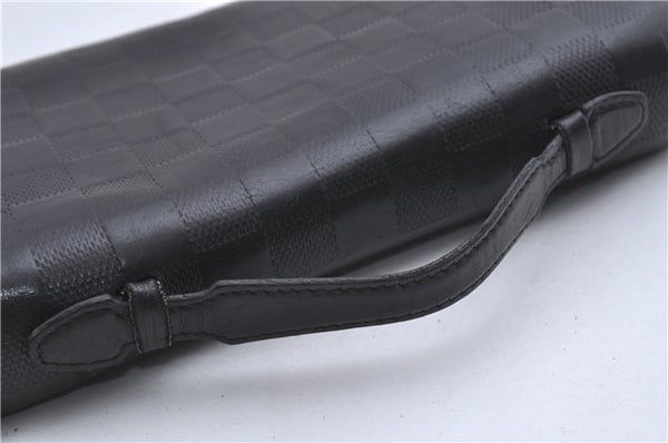 Auth Louis Vuitton Damier Infini Zippy XL Travel Case Wallet N61254 Black 4227D