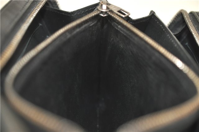 Auth Louis Vuitton Damier Infini Zippy XL Travel Case Wallet N61254 Black 4227D