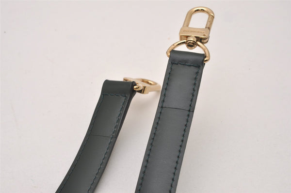 Authentic Louis Vuitton Leather Shoulder Strap Green 35.6-42.5" LV 4227I