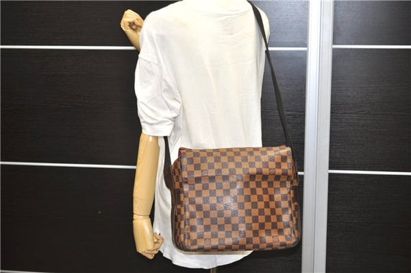 Authentic Louis Vuitton Damier Naviglio Shoulder Cross Body Bag N45255 LV 4228D