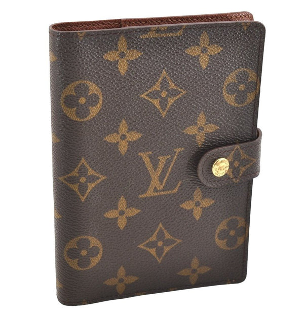 Authentic Louis Vuitton Monogram Agenda PM Notebook Cover R20005 LV 4228I