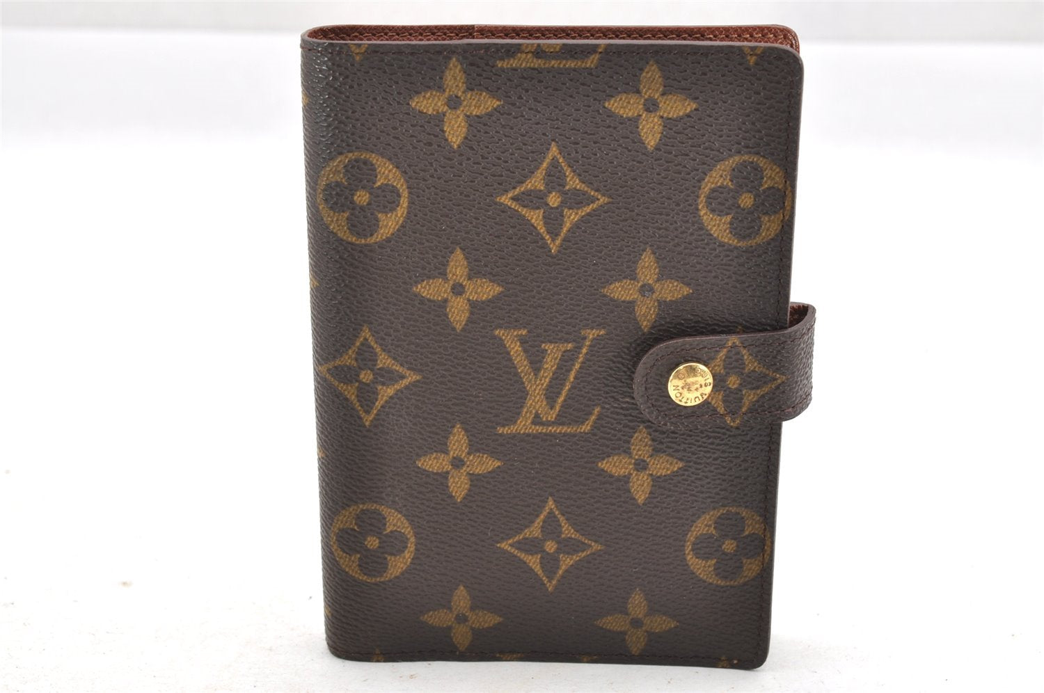 Authentic Louis Vuitton Monogram Agenda PM Notebook Cover R20005 LV 4228I
