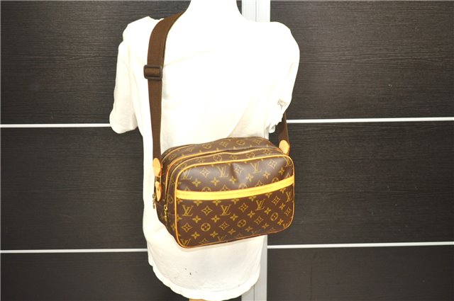 Auth Louis Vuitton Monogram Reporter PM Shoulder Cross Body Bag M45254 LV 4229D