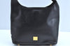 Authentic CELINE Vintage Shoulder Bag Purse Leather Black 4229H