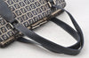 Authentic FENDI Zucchino Shoulder Hand Bag Canvas Leather Navy Blue 4230I