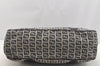 Authentic FENDI Zucchino Shoulder Hand Bag Canvas Leather Navy Blue 4230I