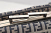 Authentic FENDI Zucchino Shoulder Hand Bag Canvas Leather Navy Blue 4230I