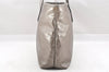 Authentic GUCCI GG Imprime Shoulder Tote Bag GG PVC Leather 211137 Silver 4231I