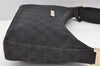 Authentic GUCCI Shoulder Cross Body Bag GG Canvas Leather 0190433 Black 4232I