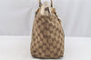 Authentic GUCCI Abbey Shoulder Tote Bag GG Canvas Leather 141470 Brown 4233I