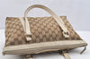 Authentic GUCCI Abbey Shoulder Tote Bag GG Canvas Leather 141470 Brown 4233I