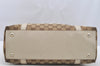 Authentic GUCCI Abbey Shoulder Tote Bag GG Canvas Leather 141470 Brown 4233I