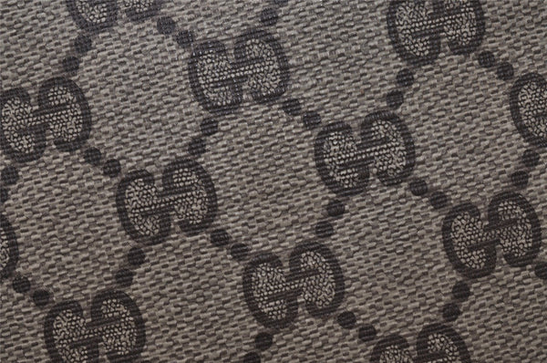 Authentic GUCCI Vintage Shoulder Hand Tote Bag GG PVC Leather Brown 4234I