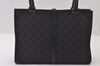 Authentic GUCCI Jackie Shoulder Hand Bag GG Canvas Leather 0021073 Black 4235I