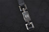 Authentic GUCCI Jackie Shoulder Hand Bag GG Canvas Leather 0021073 Black 4235I