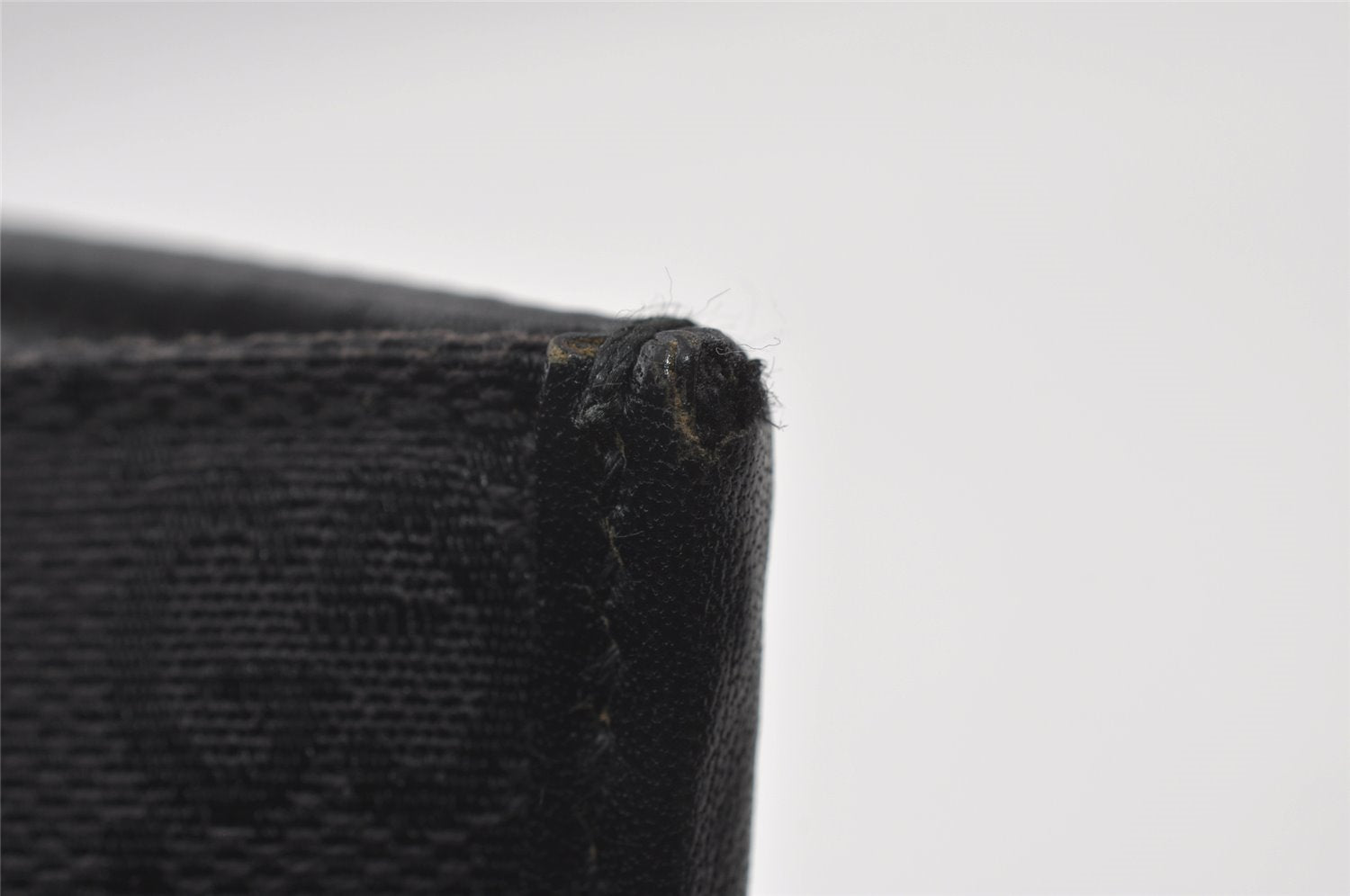 Authentic GUCCI Jackie Shoulder Hand Bag GG Canvas Leather 0021073 Black 4235I