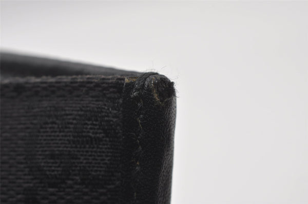 Authentic GUCCI Jackie Shoulder Hand Bag GG Canvas Leather 0021073 Black 4235I