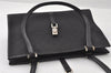 Authentic GUCCI Jackie Shoulder Hand Bag GG Canvas Leather 0021073 Black 4235I