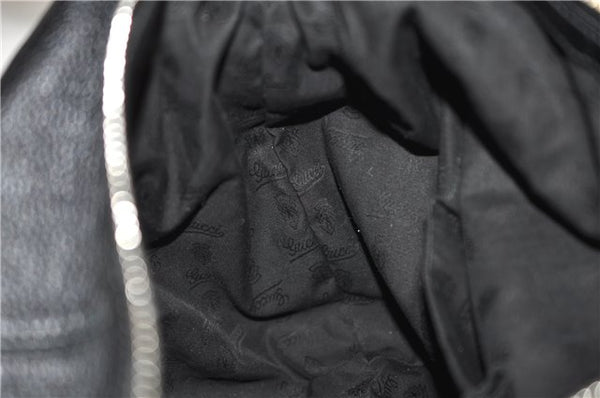 Authentic GUCCI Bamboo Tassel Shoulder Tote Bag Leather 232930 Black 4236E