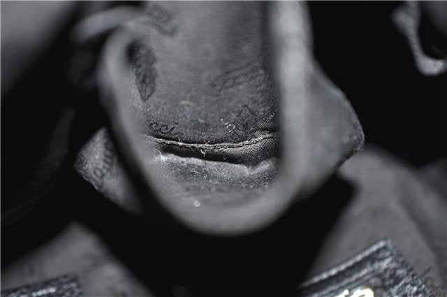 Authentic GUCCI Bamboo Tassel Shoulder Tote Bag Leather 232930 Black 4236E