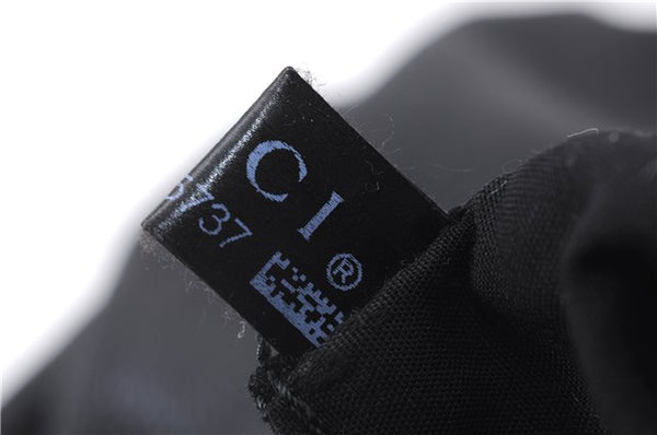 Authentic GUCCI Bamboo Tassel Shoulder Tote Bag Leather 232930 Black 4236E