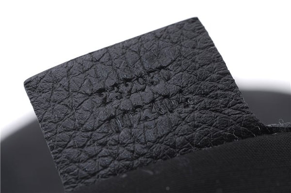 Authentic GUCCI Bamboo Tassel Shoulder Tote Bag Leather 232930 Black 4236E