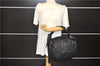 Authentic GUCCI Bamboo Tassel Shoulder Tote Bag Leather 232930 Black 4236E