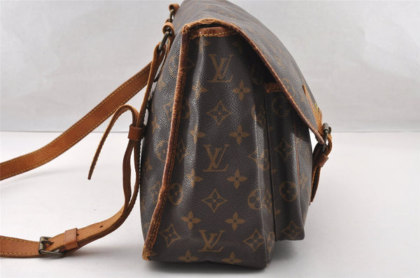 Authentic Louis Vuitton Monogram Sac Bazas Shoulder Cross Bag M99013 LV 4236I
